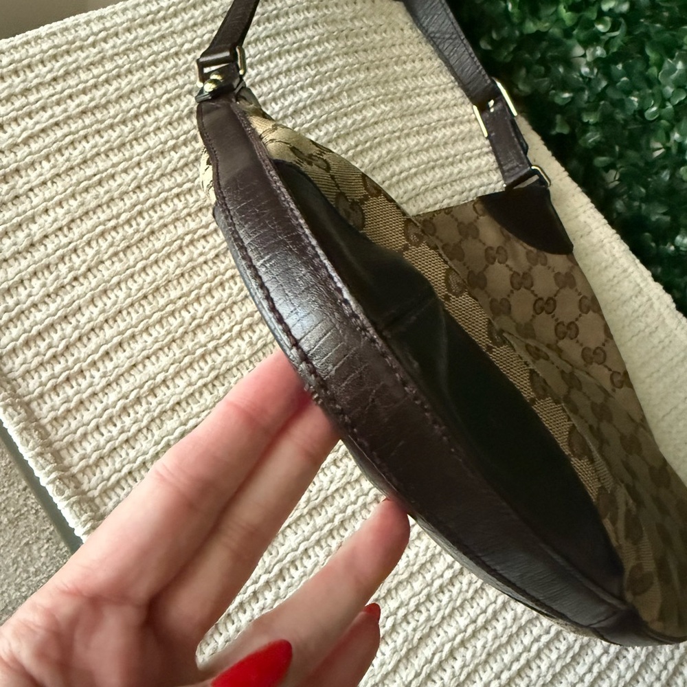 Gucci Horsebit Monogram Brown and Tan Shoulder Hobo Bag with Wallet Bundle - Picture 4 of 16